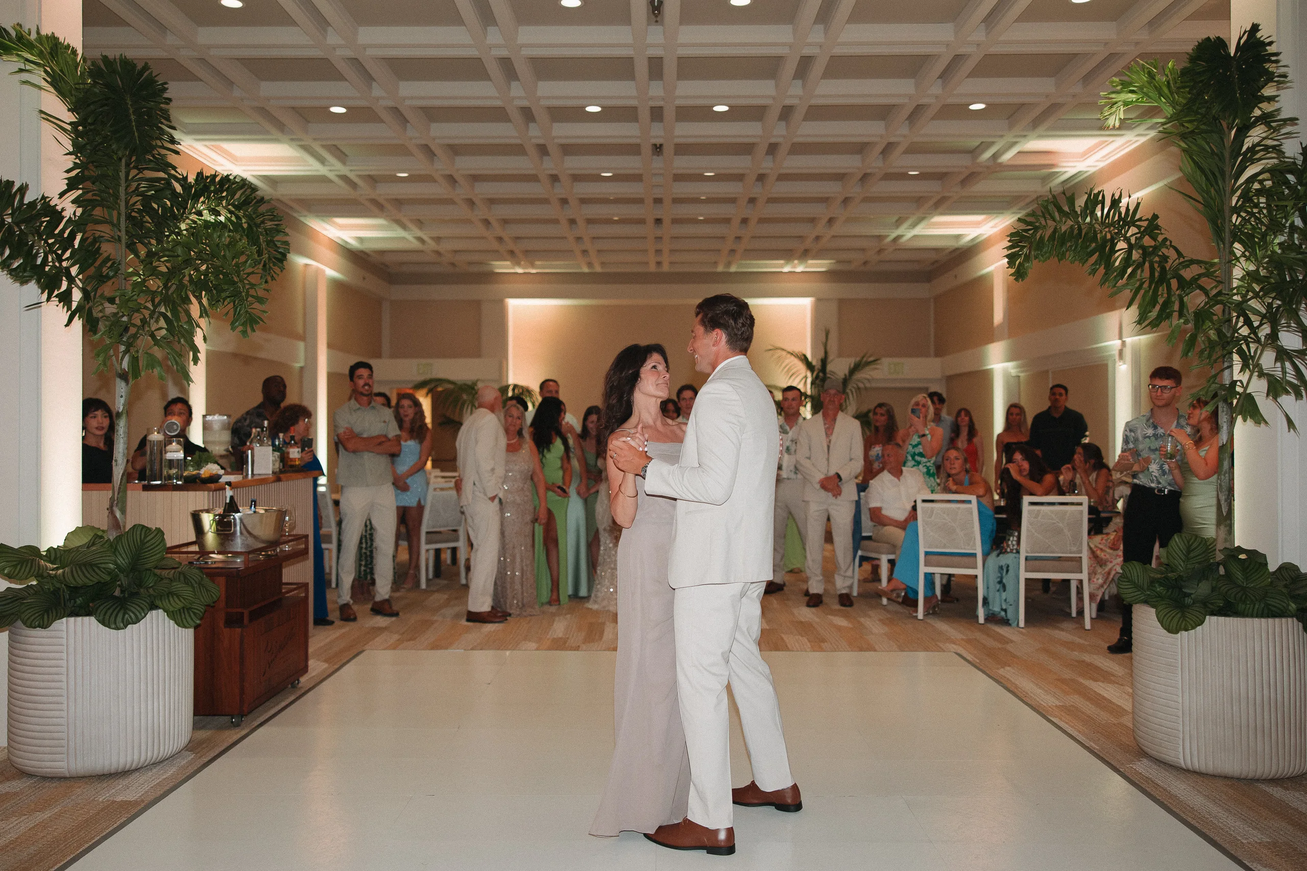 Couple shares a slow dance as part of the wedding ceremonies
