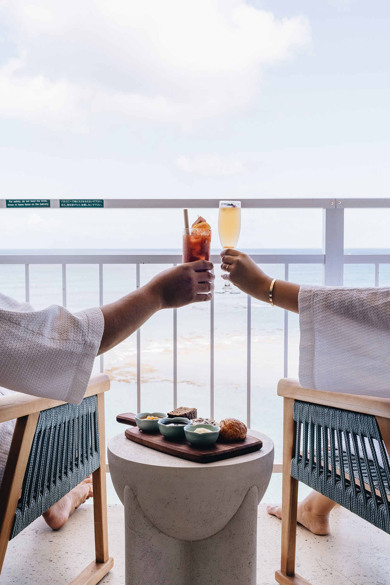 Toast with balcony views